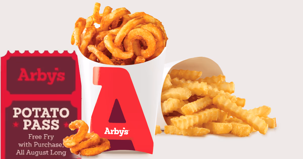 Free Arby's Fries Deal: Get Yours Every Day in August!