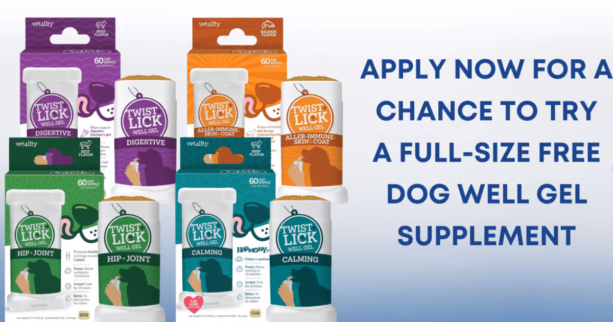 Free Dog Supplement Sample: Try Vetality + Give Feedback!