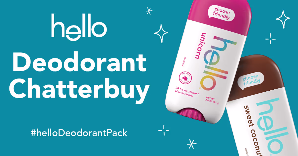 Free hello Deodorant: Apply for 1,100 Exclusive Spots!